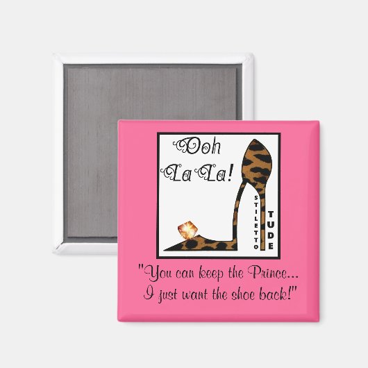 王子様保も、靴を返して欲しい マグネット (正面/裏面)