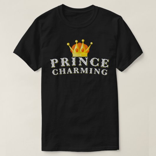 王子様魅力的と大切おとぎ話の英雄 Tシャツ (デザイン正面)