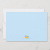 王子魅力的少年誕生パーティー招待状 招待状 (裏面)