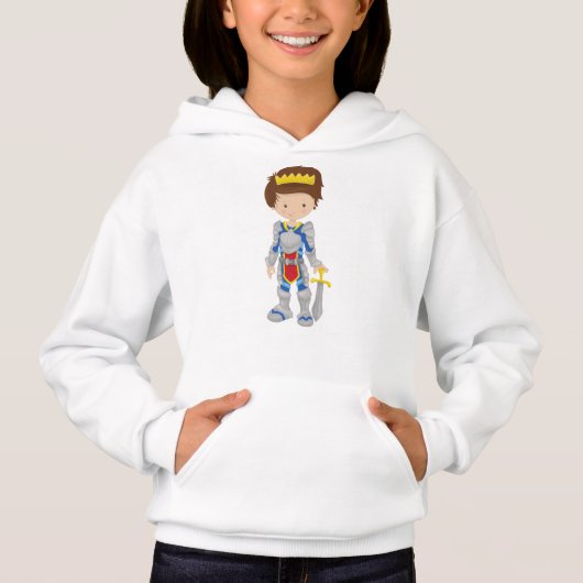 王子、王、騎士、王冠、剣、茶色の髪 (正面)