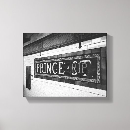 王子(裂け目) キャンバスプリント (正面)