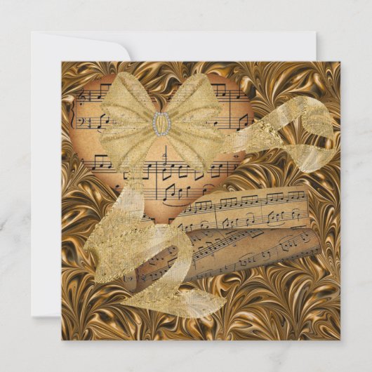 王室にふさわしいエレガントなイベント招待状 招待状 (正面)