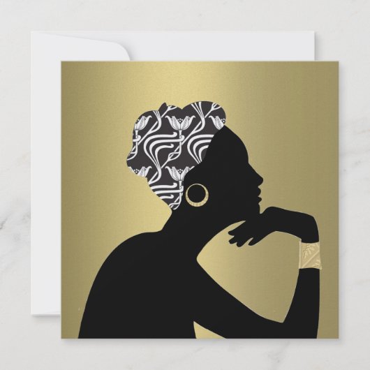 王室にふさわしいエレガントなイベント - SRF 招待状 (正面)