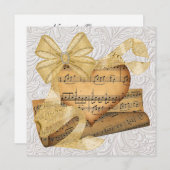 王室にふさわしい優雅なイベント 招待状 (正面/裏面)