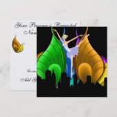 王室にふさわしい優雅なイベント - SRF 招待状 (正面/裏面)