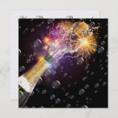 王室にふさわしい優雅なパーティーの招待状 招待状 (正面/裏面)