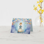 王室のお祝い誕生日カード カード (黄色い花)