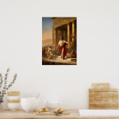 王室のくつろぎ:双子のクレオ絵画パトラ ポスター (キッチン)