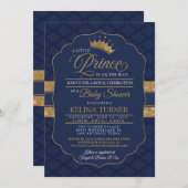 王室ので小さい王子ベビーシャワーの招待状 招待状 (正面/裏面)