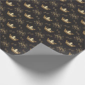 王室ので贅沢な金ゴールドの包装紙 ラッピングペーパー (角)