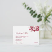 王室ので赤くフォーマルなプロムはカスタムな入場のチケットの値をつけました 名刺 (スタンド正面)