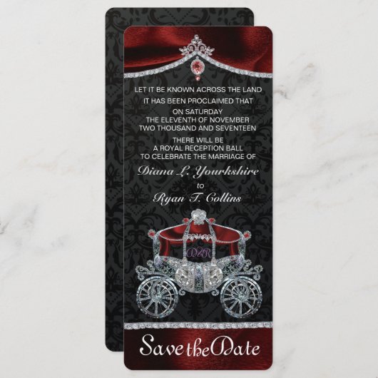 王室のなおとぎ話の保存日付 セーブザデート (正面/裏面)