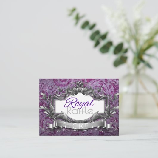 王室のなおむつRaffle|Purple及び白人の民族のプリンセス エンクロージャーカード (スタンド正面)