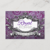 王室のなおむつRaffle|Purple及び白人の民族のプリンセス エンクロージャーカード (正面)