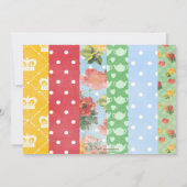 王室のなお茶会のパーティの招待状 招待状 (裏面)