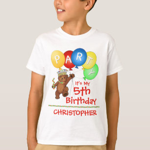 王室のなくまの第5誕生会のカスタム Tシャツ
