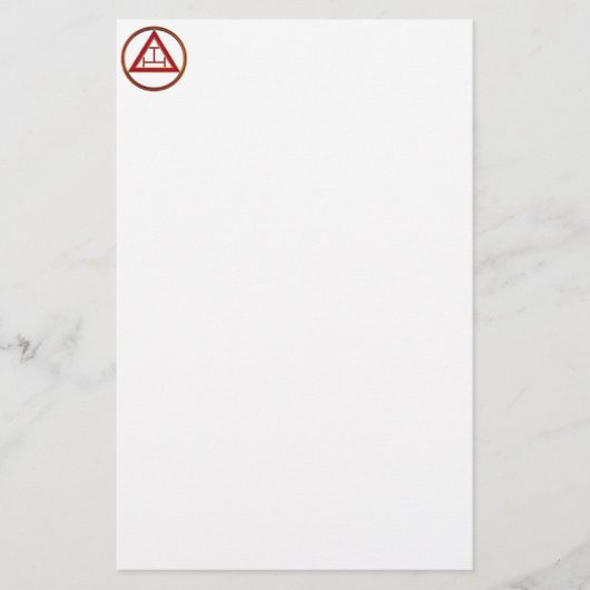 王室のなアーチの三倍Tau 便箋 (正面)