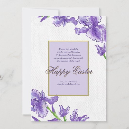 王室のなイースター挨拶状 シーズンカード (正面)