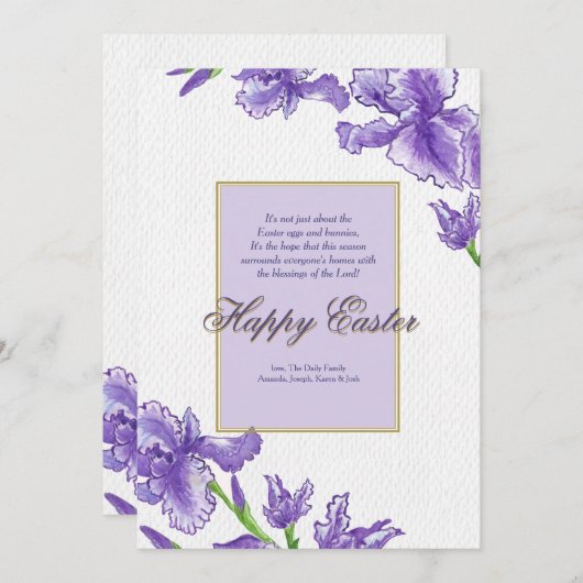 王室のなイースター挨拶状 シーズンカード (正面/裏面)