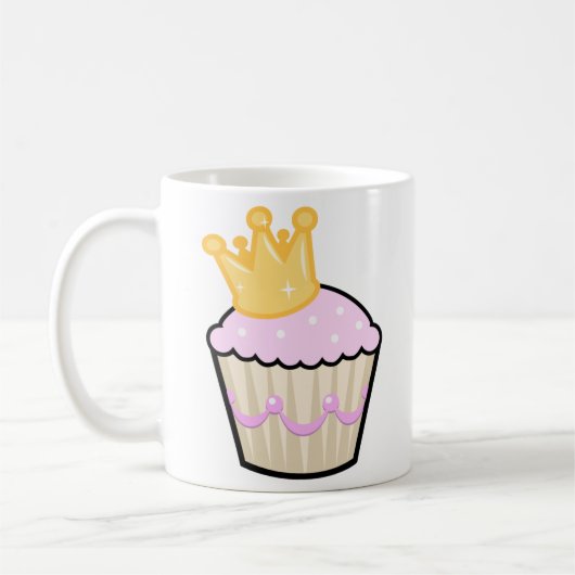 王室のなカップケーキのマグ(味方される1) コーヒーマグカップ (左)