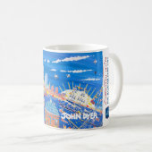 王室のなグリニッジの高い船のレガッタの芸術のマグ コーヒーマグカップ (正面右)