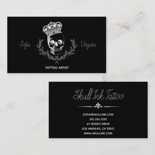 王室のなスカル 名刺 (正面/裏面)