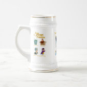 王室のなスケッチに基づく白鳥の第一王女のマグ ビールジョッキ (左)