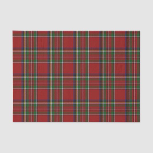 王室のなステュワートのタータンチェック格子縞のティッシュペーパー 薄葉紙 (正面)