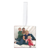 王室のなステュワートの格子縞の写真のクリスマスの立方体のオーナメント キューブオーナメント (正面)