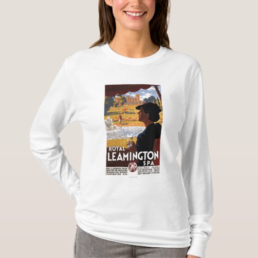 王室のなスパ、女性の飲料水の柵ポスター Tシャツ (正面)