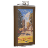 王室のなスパ、通りの眺めのイギリスの鉄道ポスター フラスク (右)