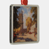 王室のなスパ、通りの眺めのイギリスの鉄道ポスター メタルオーナメント (右)