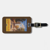 王室のなスパ、通りの眺めのイギリスの鉄道ポスター ラゲッジタグ (正面横)