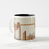 王室のなタバコからの機械をふるうタバコ ツートーンマグカップ (正面左)