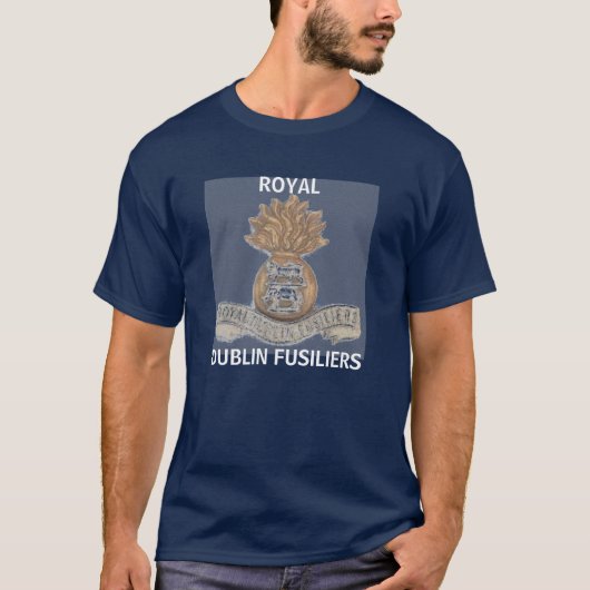王室のなダブリンFUSILIERS海軍Tシャツ Tシャツ (正面)