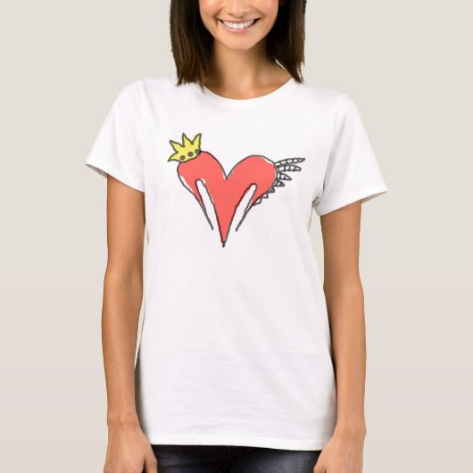 王室のなハート Tシャツ (正面)