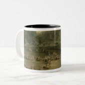 王室のなパレード ツートーンマグカップ (正面左)