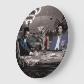 王室のなフラッシュ ラージ壁時計 (傾斜)