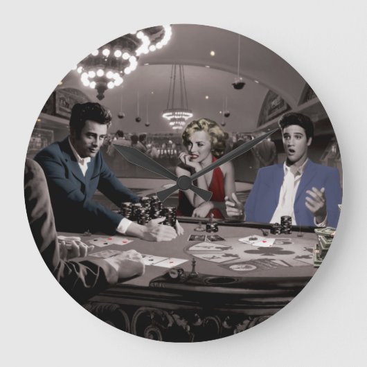 王室のなフラッシュ ラージ壁時計 (正面)