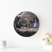 王室のなフラッシュ ラージ壁時計 (ホーム)