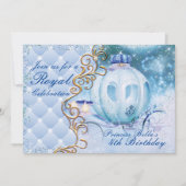 王室のなプリンセスのバースデーパーティ招待状 招待状 (正面)