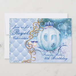 王室のなプリンセスのバースデーパーティ招待状 招待状