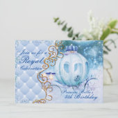 王室のなプリンセスのバースデーパーティ招待状 招待状 (スタンド正面)