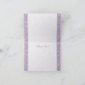 王室のなプリンセスの王冠の女の赤ちゃんはノート感謝していしています サンキューカード (内部)