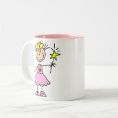 王室のなプリンセスの細い棒のマグ ツートーンマグカップ (正面左)