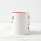 王室のなプリンセスの細い棒のマグ ツートーンマグカップ (中央)