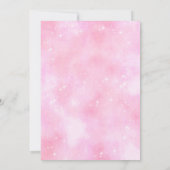 王室のなプリンセスの誕生日のパーティの招待状 招待状 (裏面)