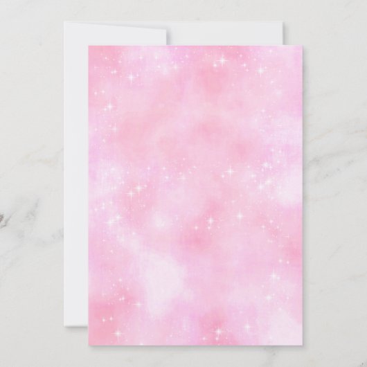 王室のなプリンセスの誕生日のパーティの招待状 招待状 (裏面)