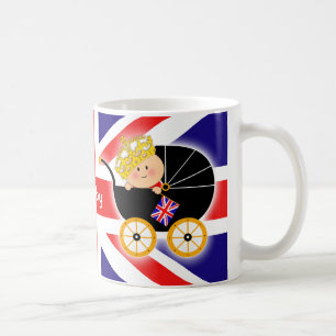 王室のなベビーのイギリスの旗のマグ コーヒーマグカップ