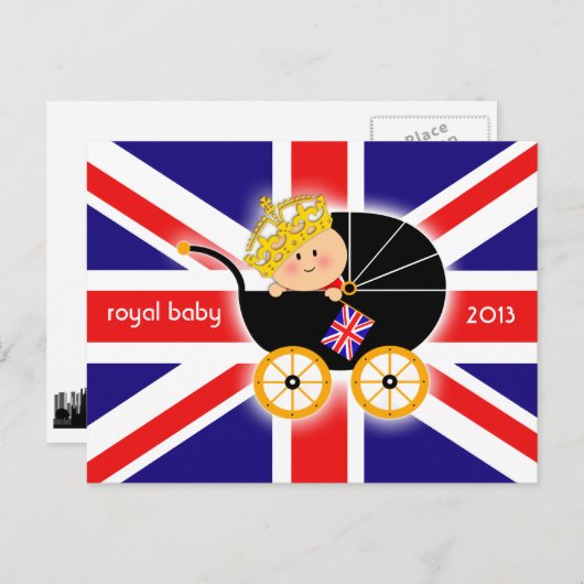王室のなベビーの郵便はがき ポストカード